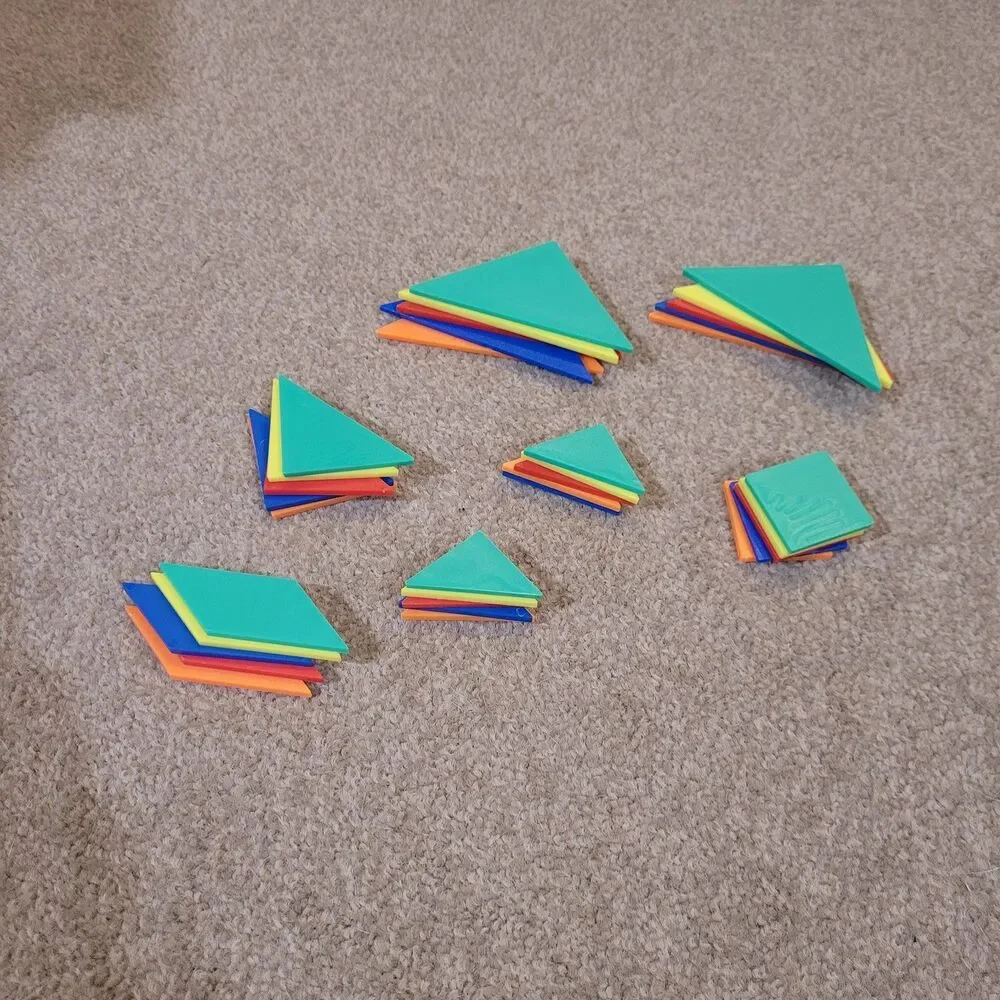 Tangrams Lot Multicolored